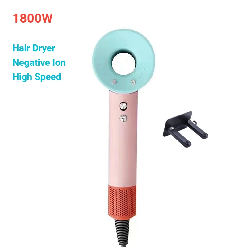 

Vaneless 1600W Hair Dryer Negative Ion High Speed Hair Dryer Silent Cold and Hot Air Noise Reduction Professional Hair Care