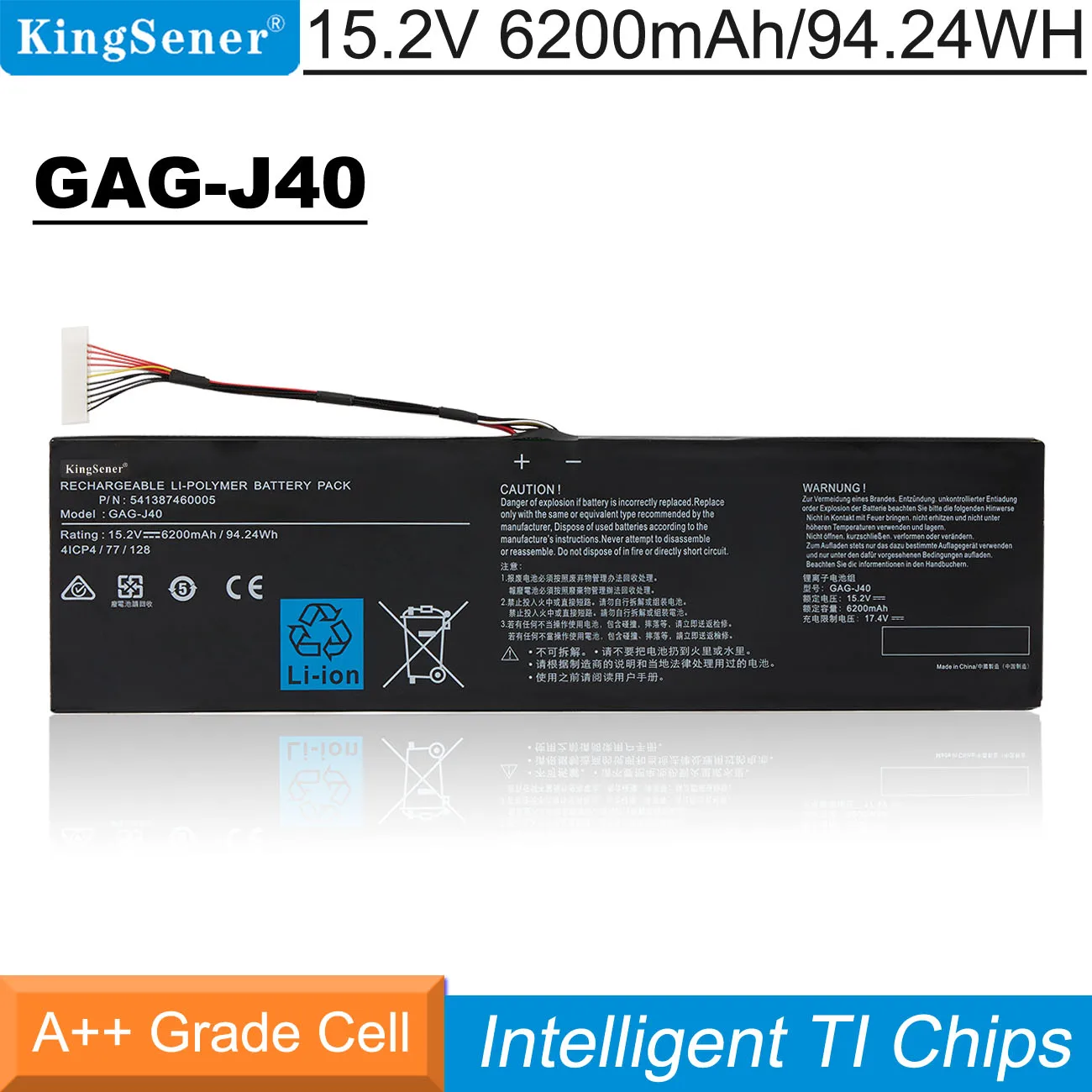 Bateria do Portátil de Kingsener Gag-j40 para Gigabyte Aorus x7 dt v7 v8 v6 Aero 15 14 v7 14-w-cf2 15x15w 14-p64wv6 P64wv7-de325tb