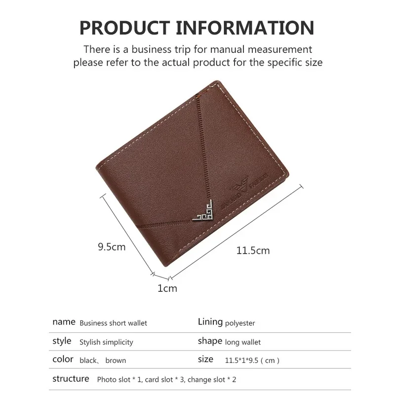 Slim Leather Wallet RFID Blocking Bifold Front Pocket Minimalist Credit Card...