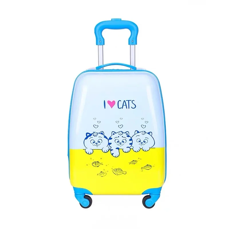 16''18 inch Kids travel rolling luggage carry on suitcase with wheels Cabin trolley luggage bag children Cartoon cute case