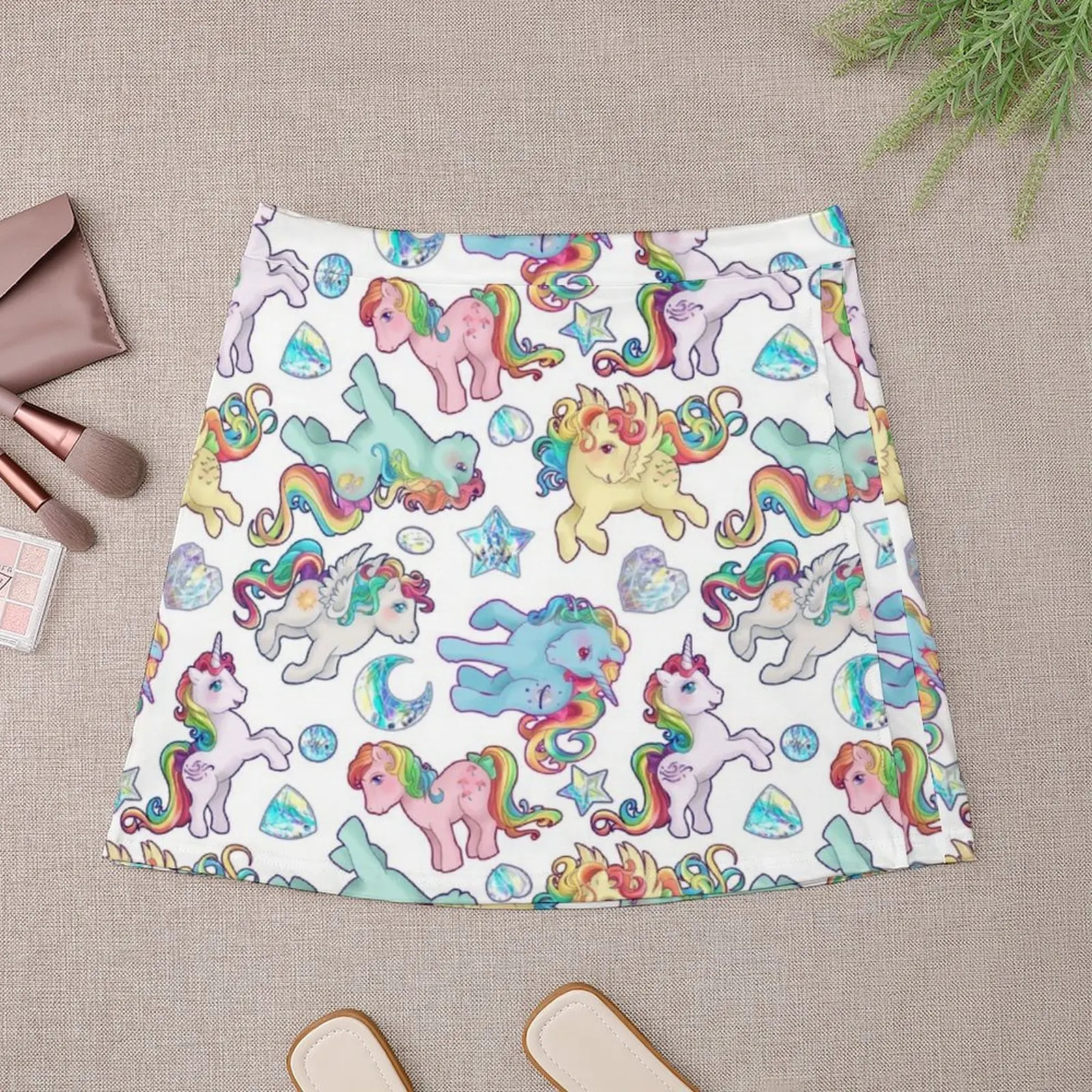 Rainbow Ponys G1 Mini Skirt luxury women skirts mini denim skirt dress women summer Female skirt