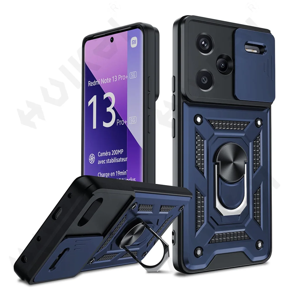 Premium Slide Camera Protector Armor Case with 360-Degree Ring for Ultimate Phone Protection