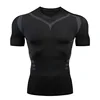 Men Short Sleeve Rash Guard Compression Shirts Quick Dry Fitness Cycling Running T-Shirt Workout Training Underwear Gym Clothing 3
