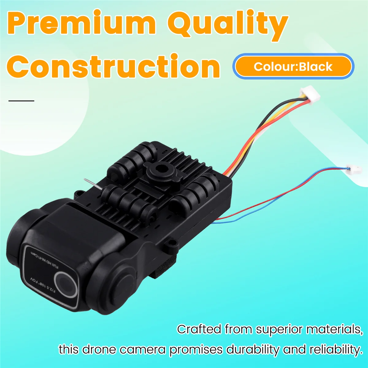 SCLS L900 SE MAX 드론 카메라 교체 부품 드론 액세서리 웹캠 향상된 항공 사진 설치가 용이함 검정색