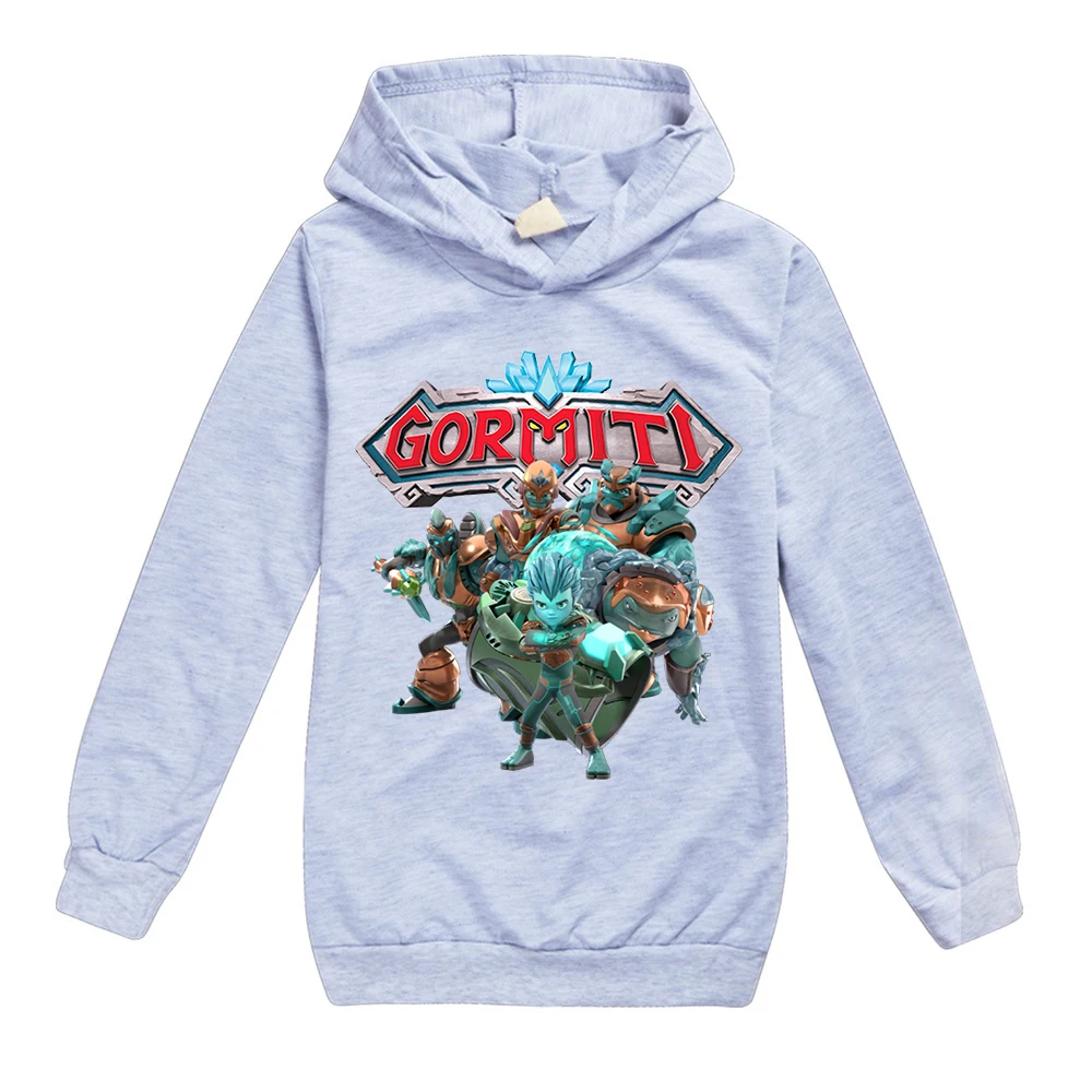 Gormiti criança pulôver hoodie jogo dos desenhos animados