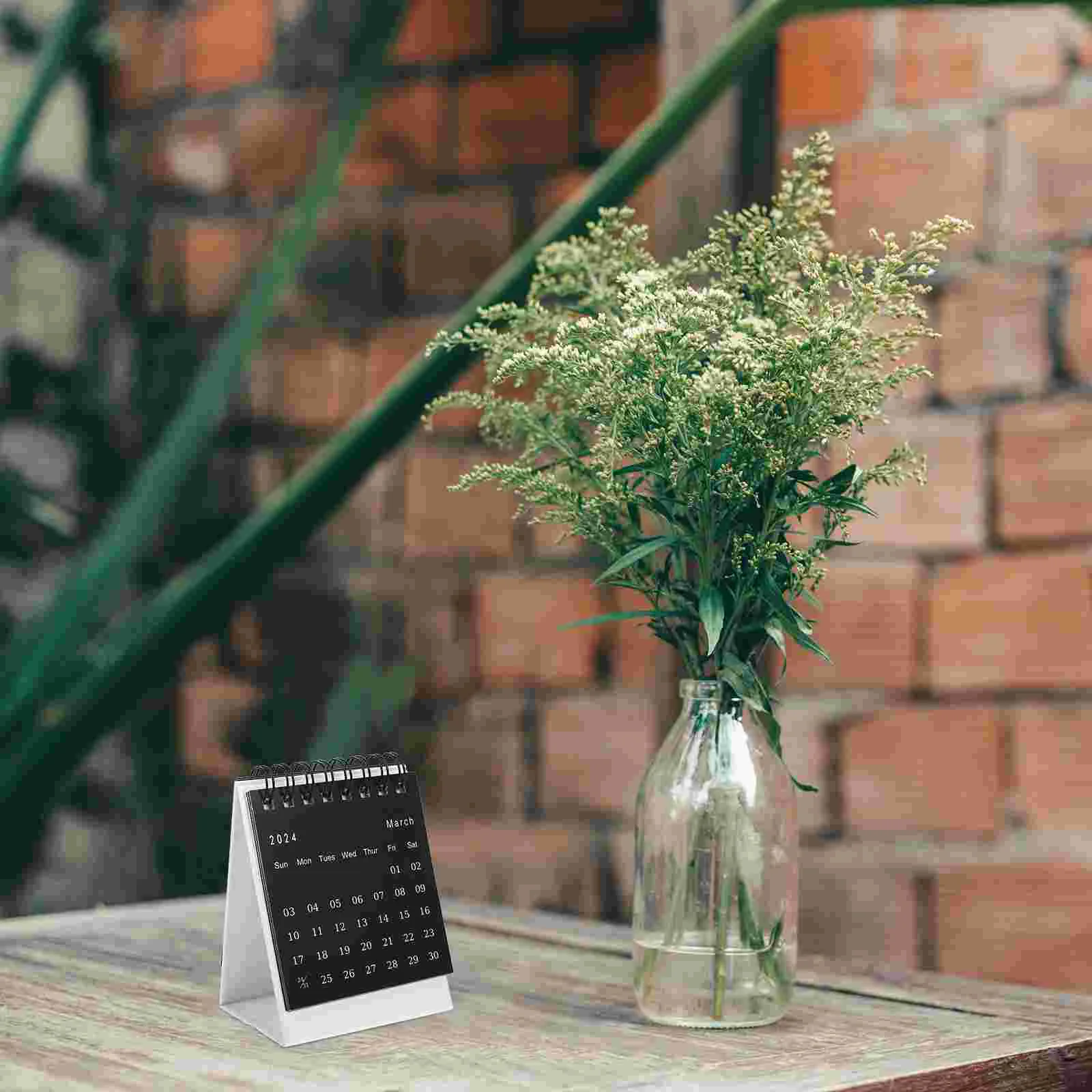 

2024 Small Desk Calendar Year The Dragon Desktop Calendar Stand Up Calendar Monthly Desk Pad English Calendar