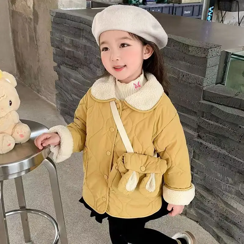 여아 겨울 코튼 재킷, 두꺼운 퀼트 코트, 따뜻한 코트, 한국 버전, 패션, 신상..