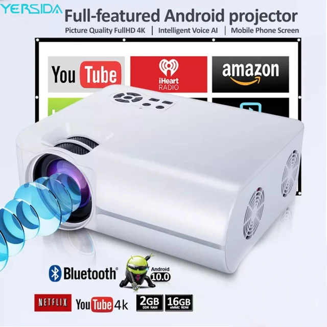 Proyector 4K 10000 lúmenes Wifi al aire libre  Proyector Android 4K 10000  lúmenes-Vs627-Aliexpress