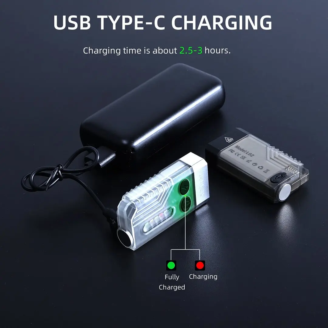 APLOS EDC 손전등 키체인 라이트, 1000 루멘, 휴대용 슈퍼 브라이트, USB C 충전 토치, 비상 작업 캠핑 랜턴, L02