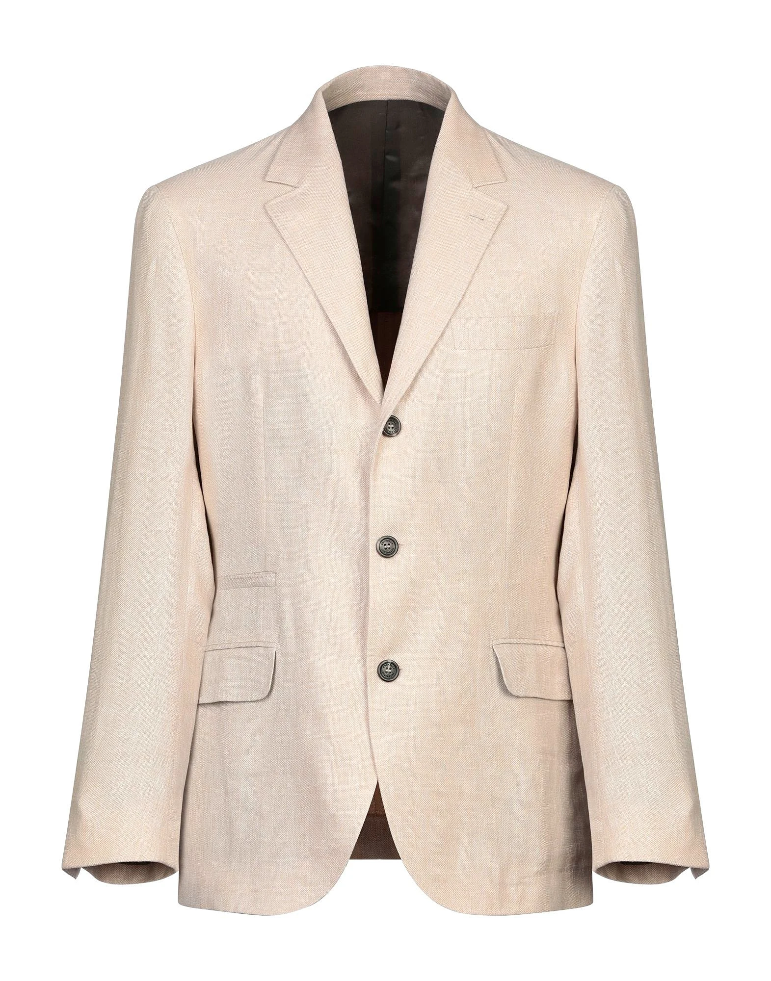 

Men's Single Breasted Button Linen Blazer Notch Lapel Coat for Casual/Daily