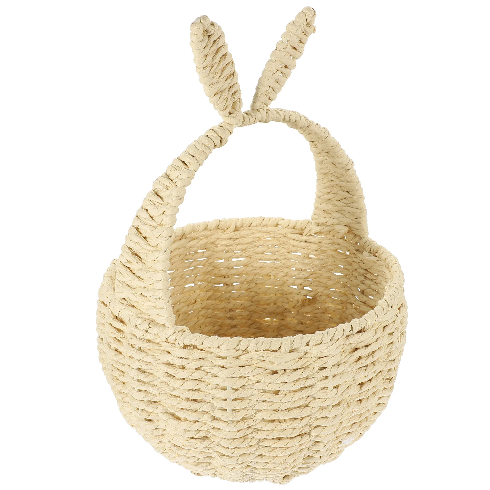 

Rabbit Ears Flower Basket Candy Multi-function Household Woven Gift Decorative Paper Rope