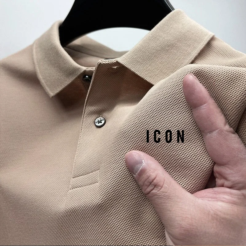 

2024 New Men's Polo Top Summer Luxury Casual Collar Polo Short Sleeve T-shirt Korean Fashion Men's