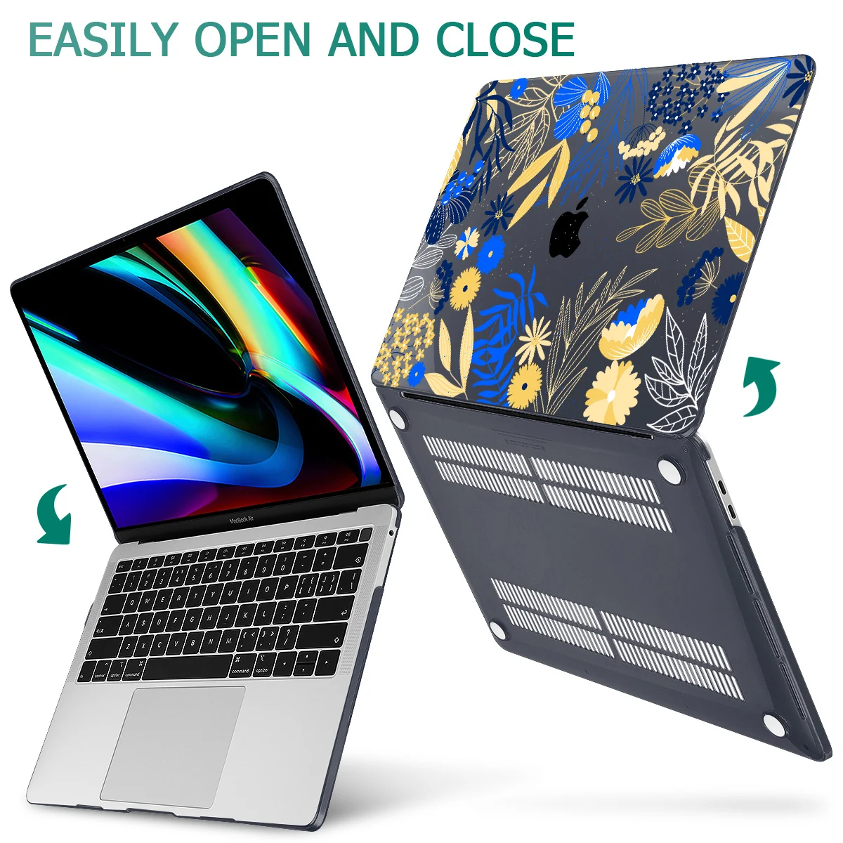 Estojo de Impressão Floral para Macbook Air Estojo de Plástico Rígido A2941 Pro 13 14 16 Air 13 A2681 m2 A2337 m1 15.3 2023 - Imagem 2