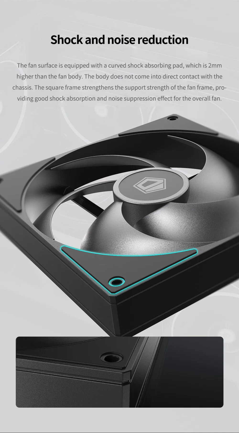 ID-COOLING AS-140 Computer Case Fan 14cm 4Pin PWM Intelligent Temperature Contro