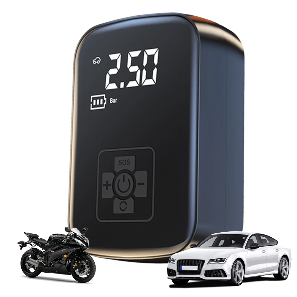 Inflator Portable Air Compressor Portable Electric Air Inflator with LED Light 150 PSI Tire Pump Digital Tire Pressure Detection