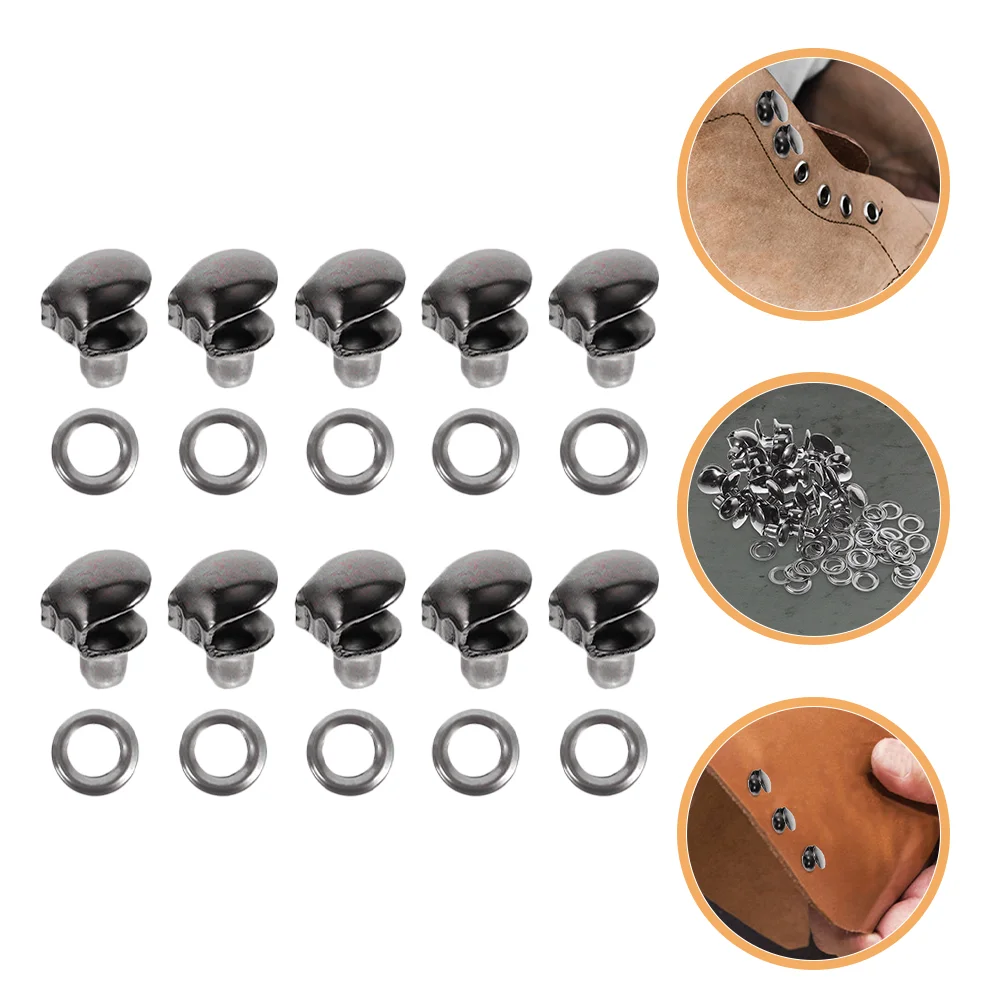 

10pcs Buckles Boot Shoes Lace Metal Buckles Climbing Boots Lace Buckles