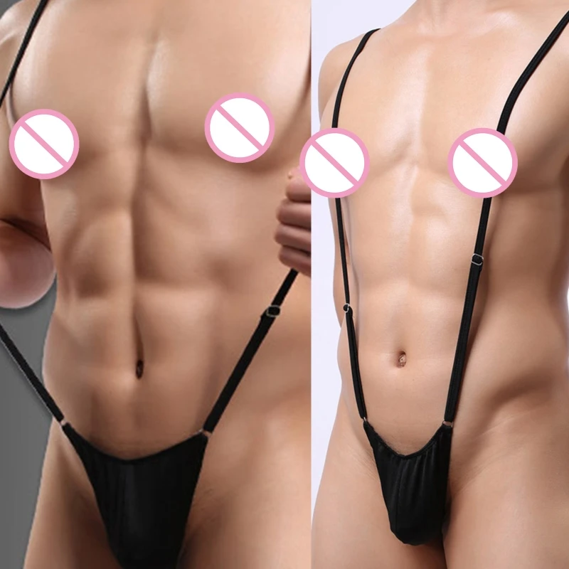 New Mankini Swimsuit Men's Borat Y Sling Stretch Underwear Suspender Bodysuit Strap Thongs for Men Birthday Present