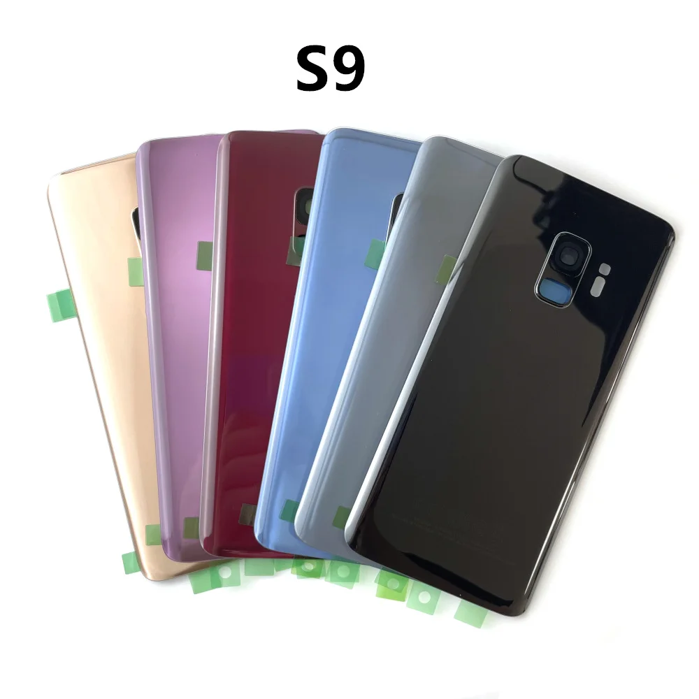 유리 후면 배터리 하우징 커버 교체 및 로고 포함, 삼성 갤럭시 S9 G960 S9 + G965