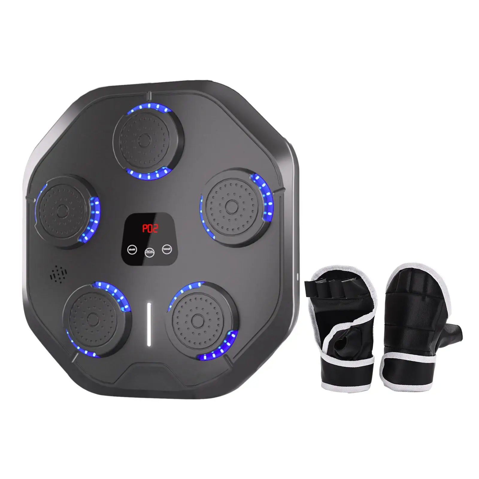 Music Boxing Machine Focus Agility Training Reaction Target Boxing Trainer Electronic Smart Boxing Wall Target for Indoor Karate