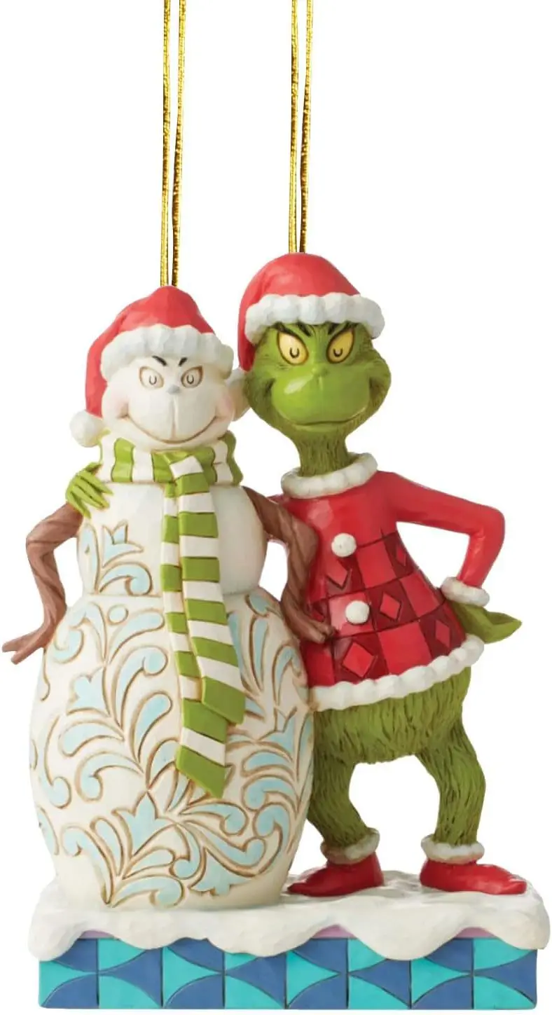 thumbnail image 1 of Figura de acción de Disney, Grinch navideño, adornos colgantes creativos, árbol de Navidad, decoración colgante plana, juguetes artesanales de Navidad, regalos, 1 of 5
