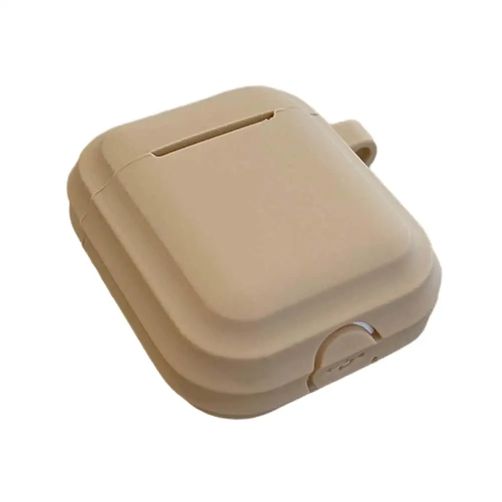 

Превосходный силиконовый чехол для наушников, Модный чехол цвета хаки шоколадного цвета, идеально подходит для наушников, стильная и надежная защита