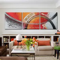 Mintura,3 Pcs/Set,Large Handpainted Abstract Oil Painting on Canvas,Moder Home Decoration,Wall Art Picture For Living Room Decor 3