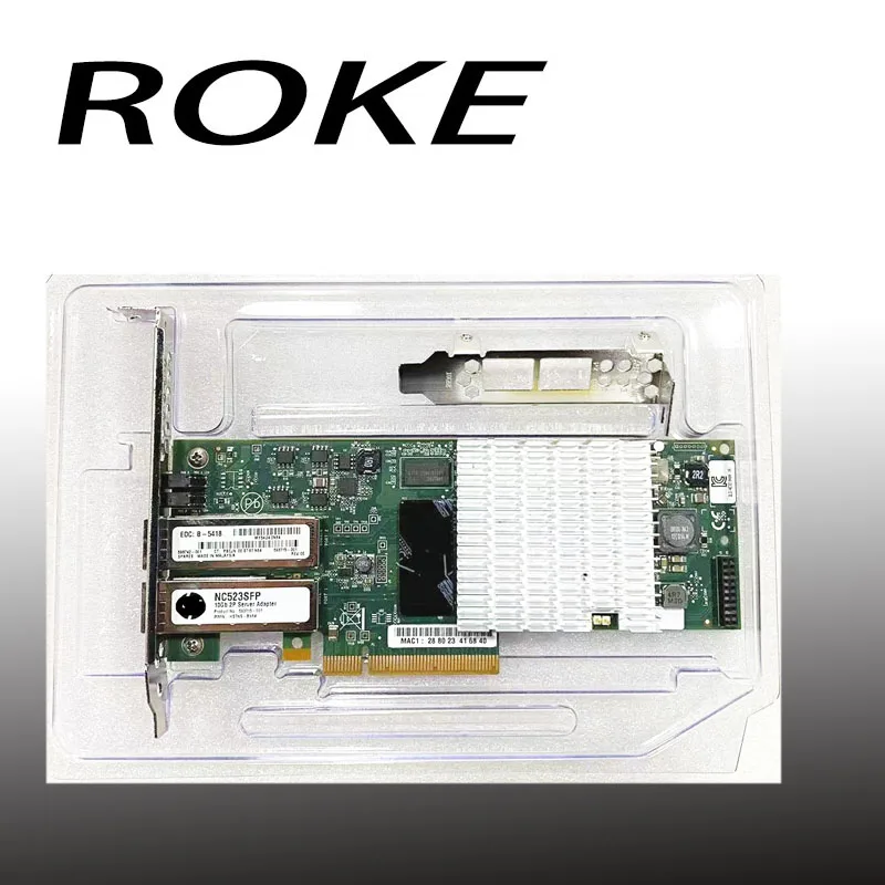 Nc523sfpデュアルポート10gbe sfpci-eピクニックファイバー10g