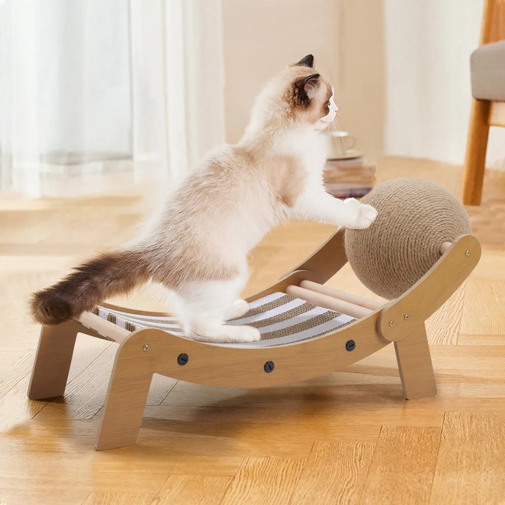Cat Lounge Chair & Scratching Board – 2 in 1 Sisal Ball Cat Toy UK Stock - Picture 7 of 7