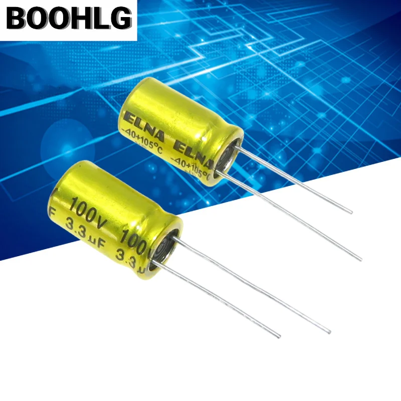 Polypropylene Film Capacitor 10pcs 100V NP Electrodeless Speaker Audio Non Polarity Frequency 1UF 1.5UF 2.2UF 3.3UF 4.7UF Crossover