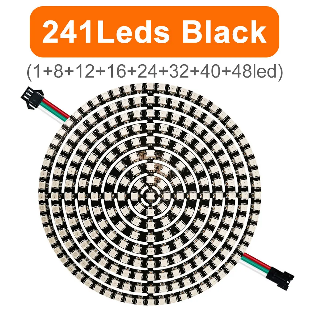 Colorful RGB LED Circle with Individually Addressable Pixels - DIY Round Pixel Ring