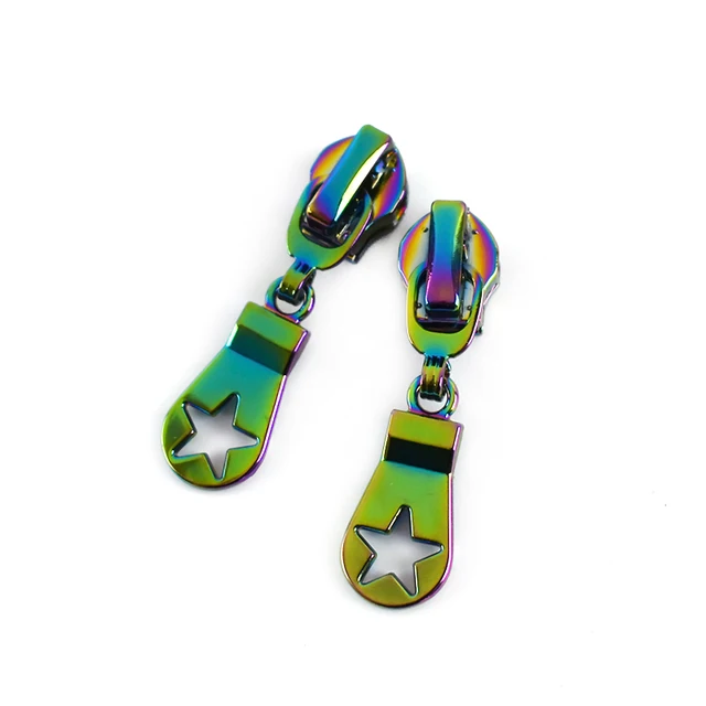 10pcs Zipper Sliders for 5# Nylon Zippers DIY Zip Head For Sewing Bag Pocket Zips Repair Kits Replacement Tailor Tools G2-2-Colored-No5