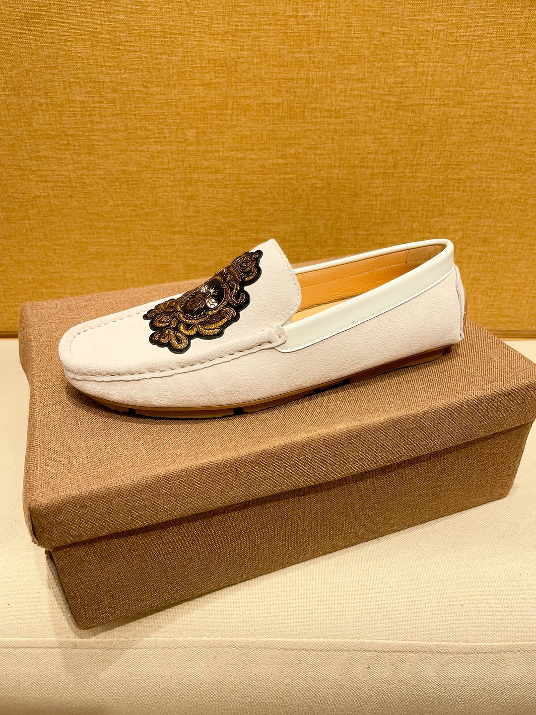 New Brand Men Natural Leather Shoes Casual Loafers Slip-on Business Dress Shoes Comfortable Driving Footwear Zapatos De Hombre