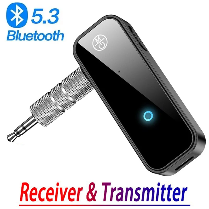 Bluetooth 5.0 Receiver Transmitter 2 in1 Jack Wireless Adapters 3.5mm Audio AUX Adapter For Audio Music Receiver Transmitter Car