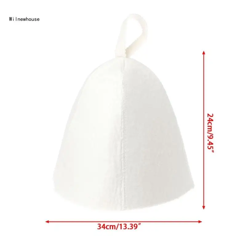 

Wool Felt Sauna Hat Wall Hanging Lightweight Bathing Attachment Supplies Dropship