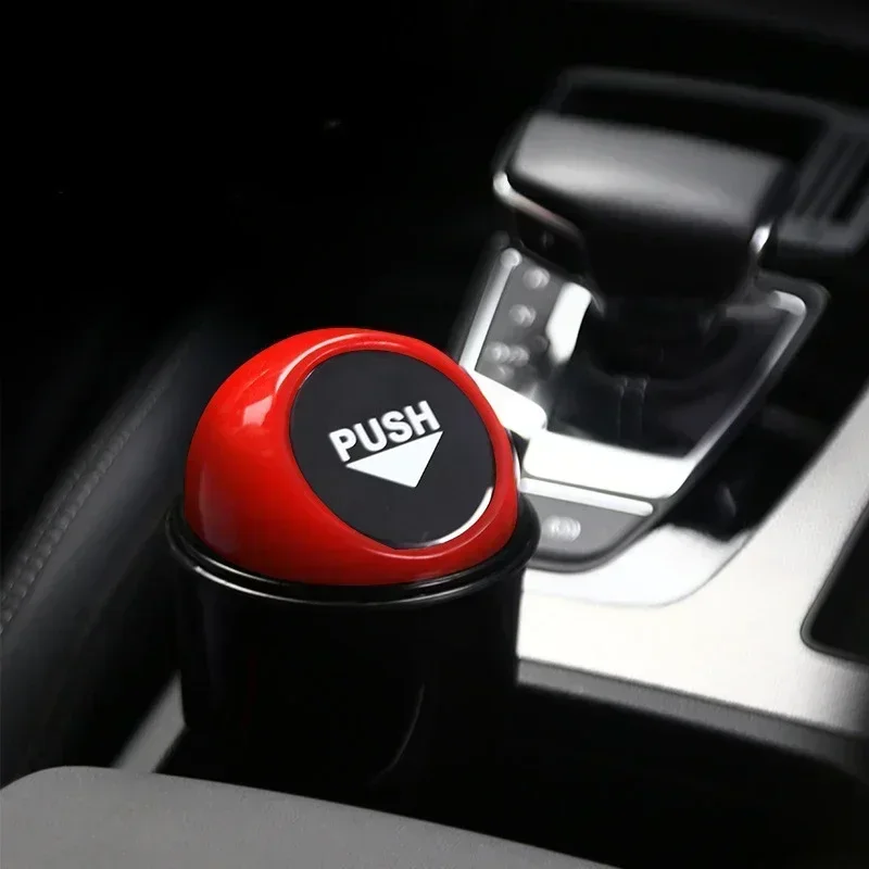 Car Trash Can Car Garbage Can Bin with Lid, Leakproof Vehicle Automotive Cup Holder Car Trash Can, Small Trash Bin For Automotive Accessories