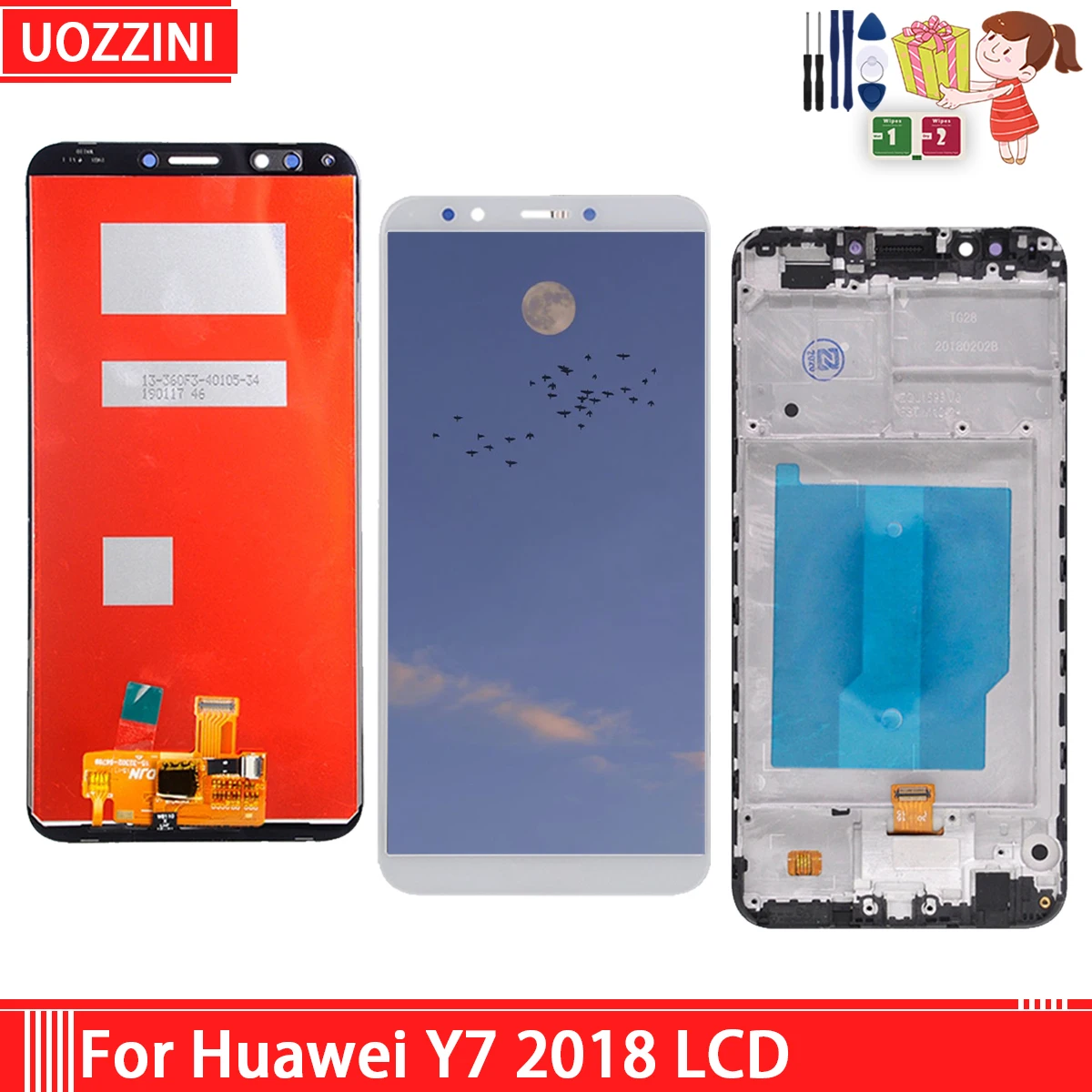 Lcd Ecran LCD Pour Huawei Y7 / Y7 Prime / Y7 PRO 2019 - Prix pas cher