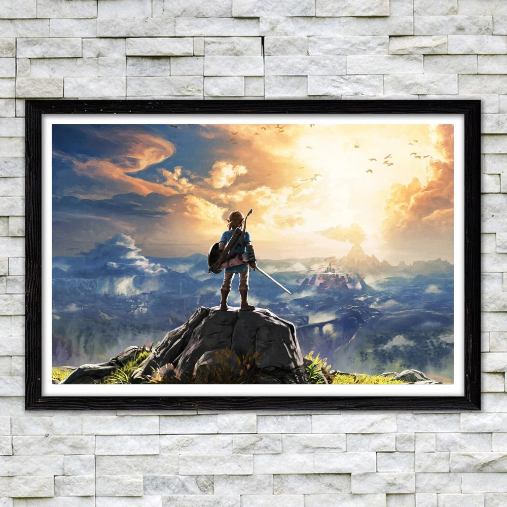 Breath Of The Wild Canvas Prints Modern Pop Adventure Game Poster