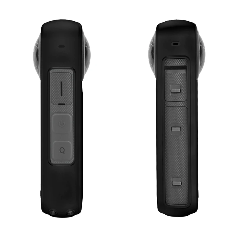 1 Pc Body Custodia Protettiva In Silicone 11.4X4.7X2.4Cm Per Insta 360 One X3 Custodia In Silicone Antigraffio Per Fotocamera Nera