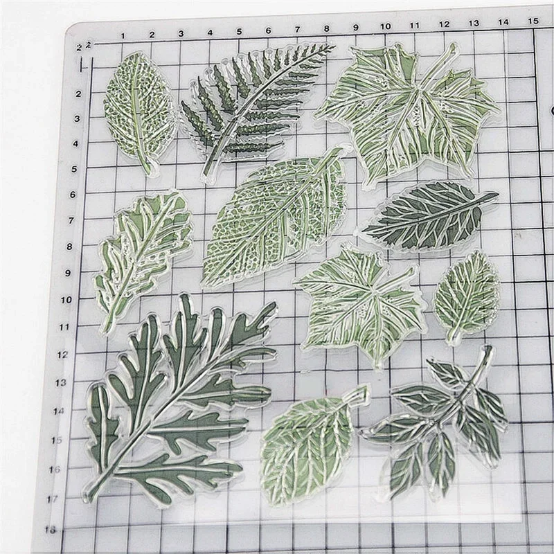 Leaf Clear Stamps Scrapbook Paper Craft Scrapbooking
