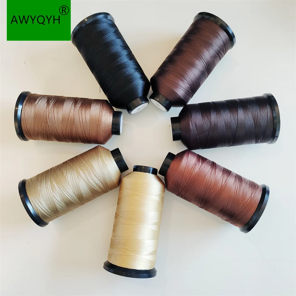 Bonded Nylon Pro Thread Sewing Leather Upholstery Jeans Weaving Hair Thread for hair extension wig making