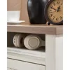 Farmhouse Nightstand,End Table with Barn Door,Nightstand WithOpen Shelf & Adjustable Shelf,Side Table,Bedside Cabinet 6