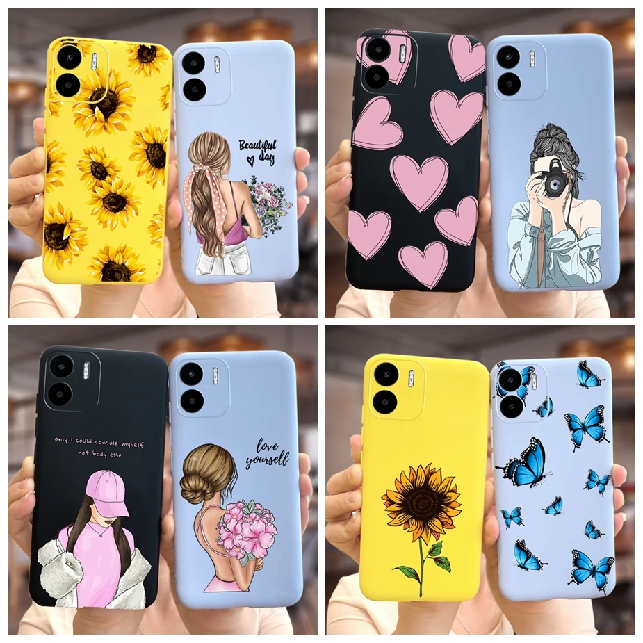 Per Xiaomi Redmi A2 Cute Butterfly Cartoon Girls Cover Custodia Morbida In Silicone Per Xiaomi Redmi A2 Plus A2 + Redmia2 Coque Shell