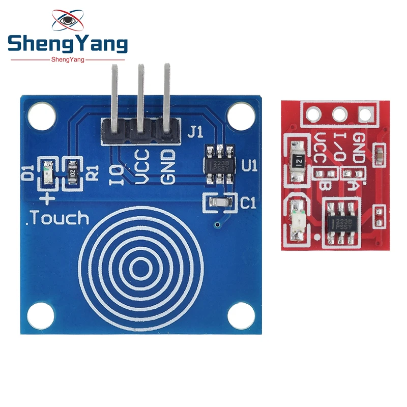 TZT 5/10PCS NEUE TTP223 Touch-Taste Modul Kondensator Typ Einkanal Selbst Locking Touch Schalter Sensor