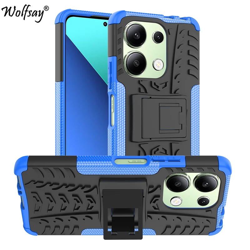 Cover Per Xiaomi Redmi Note 13 Custodia 4G Custodia Anti-Knock Dual Layer Armor Cover Posteriore Redmi Note 13 Custodia 4G Per Custodia Redmi Note 13 