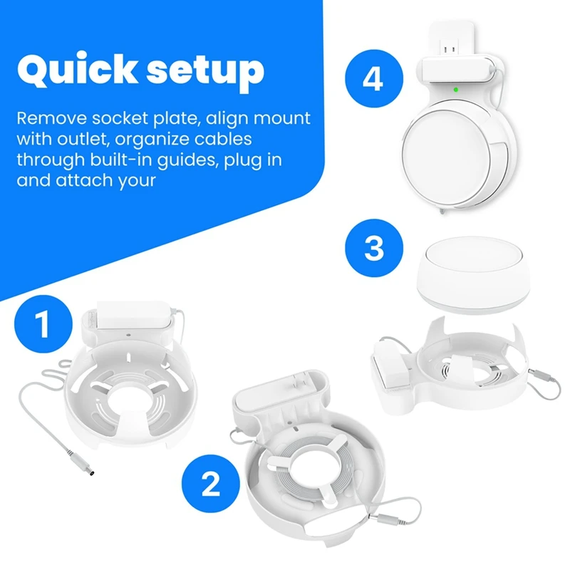 Router Wall Mount For TP-Link Deco BE23/BE25/BE3600/BE5000 Wifi 7 Wall Mount Home Wifi System 2Pcs