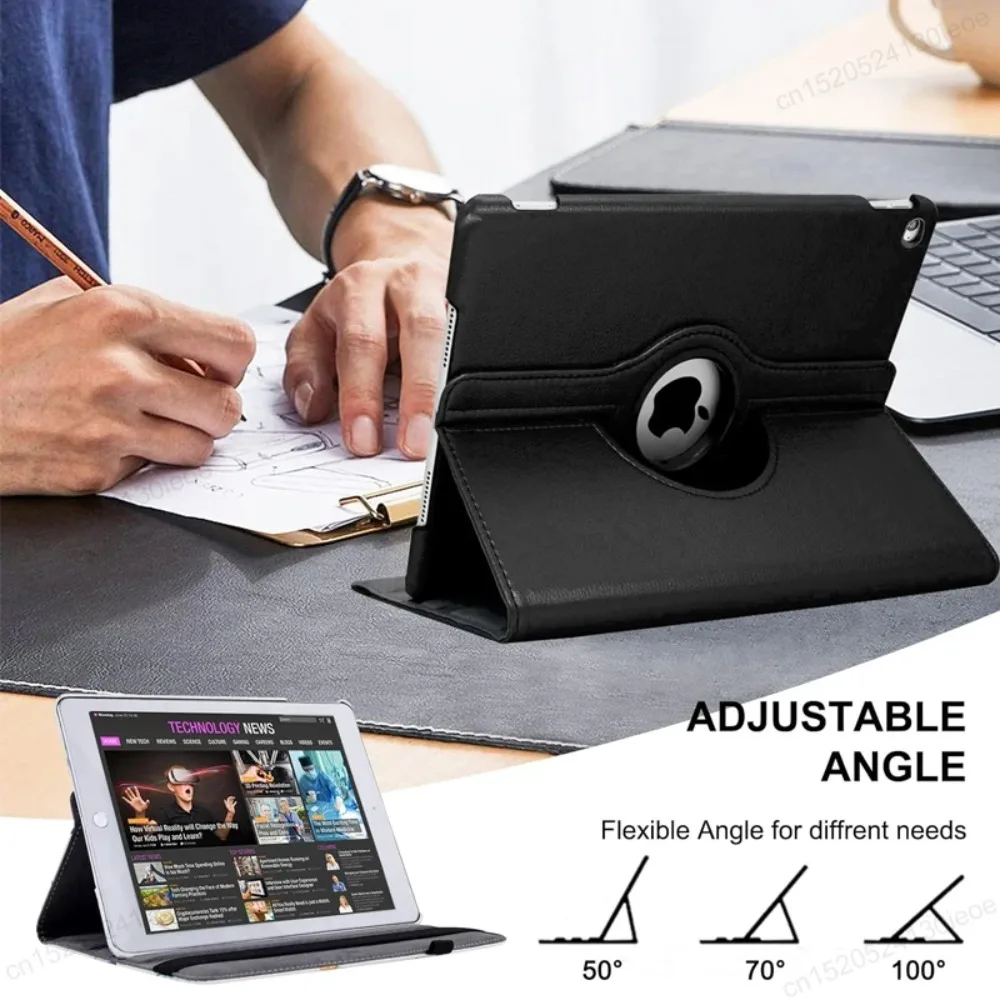 Premium 360 Rotating Leather Tablet Case - Enhanced Protection and Style