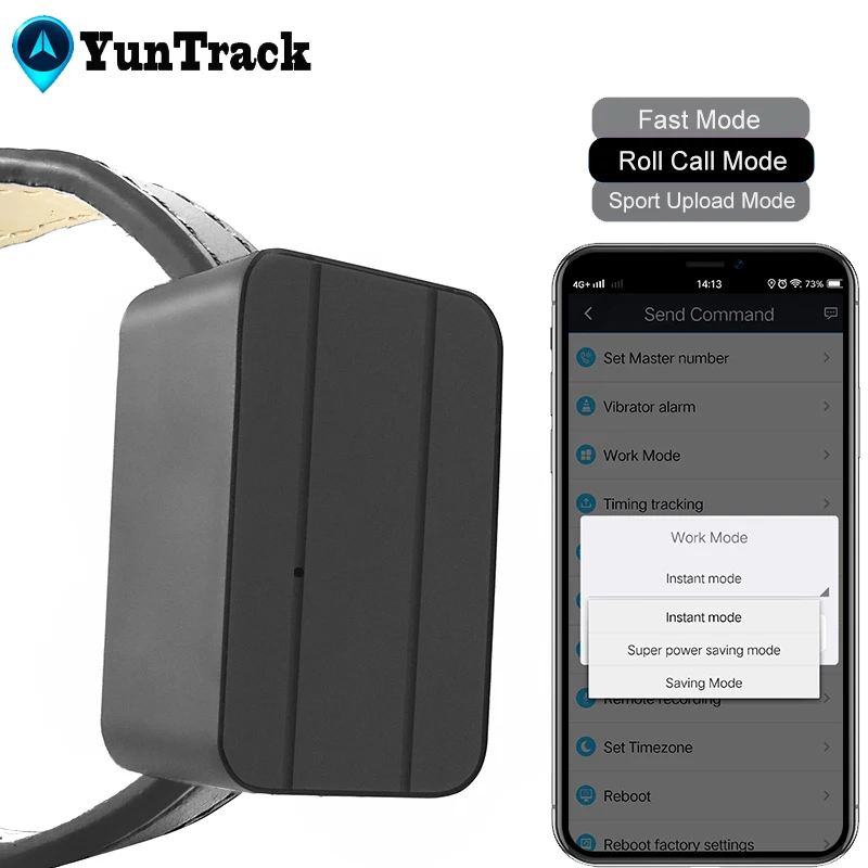 Mini rastreador GPS 2G para perros y gatos. Localizador de mascotas con función antipérdida. Monitor de voz.