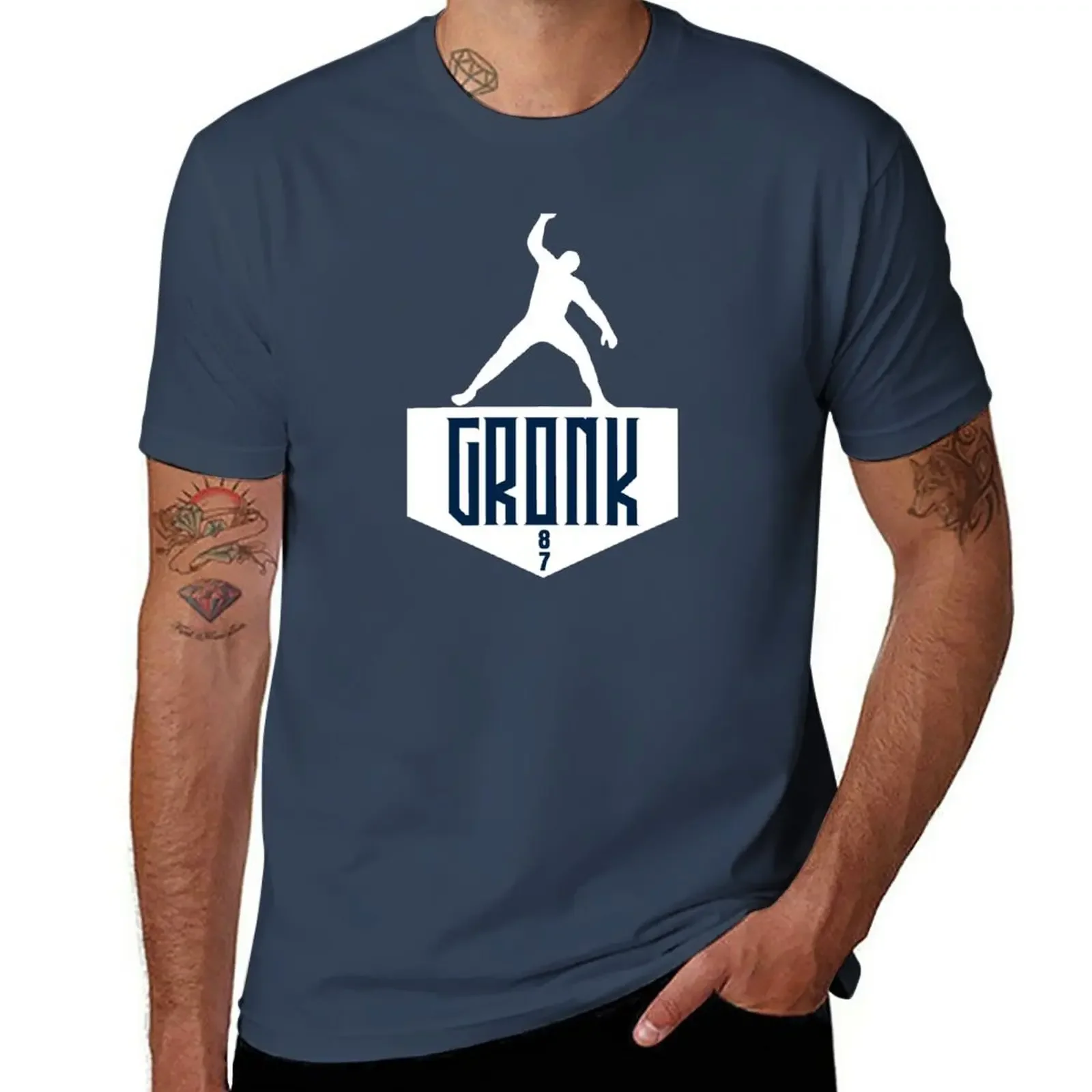 

Gronk Spike T-Shirt blacks customs design your own Men's clothing