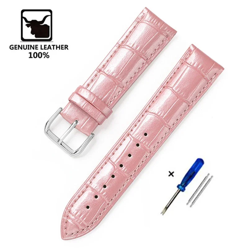 جلد طبيعي حزام (استيك) ساعة 12 مللي متر 14 مللي مت...