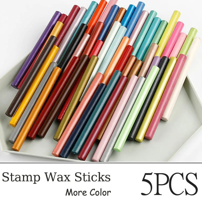 5pcsDIYGlueGunWaxSticks11mmSealingWaxSticksBeadsStampFor